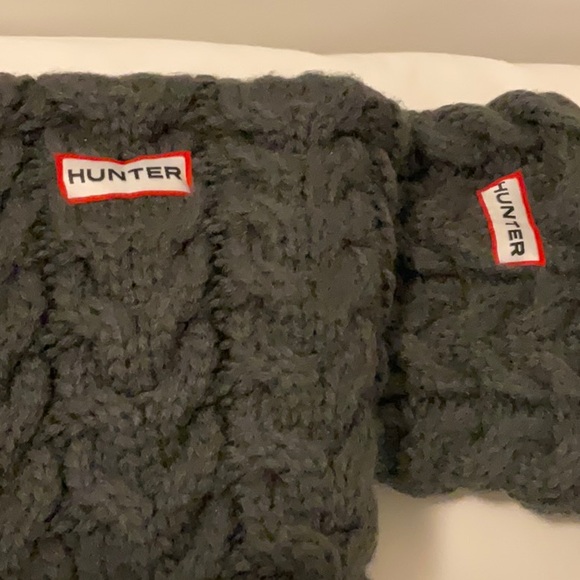 Hunter Black Cable Knit Boot Socks - Picture 2 of 4